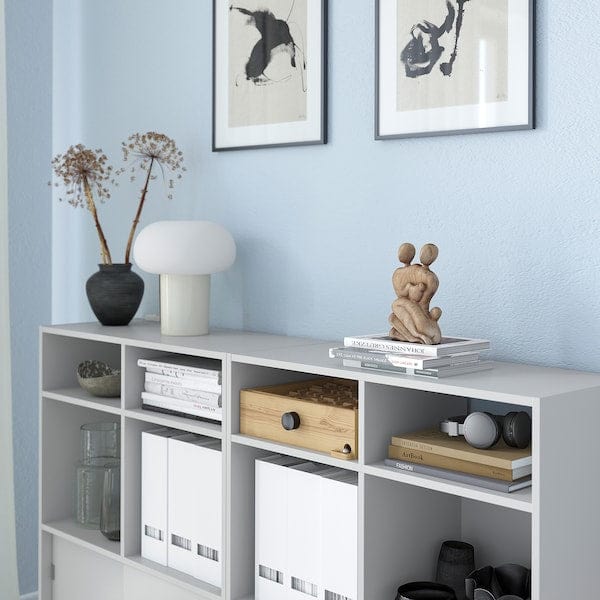 Ikea SPIKSMED - Storage combination, light grey, 155x32x96 cm