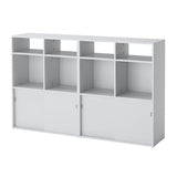 SPIKSMED storage combination, light grey, 155x32x96 cm