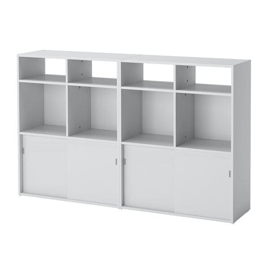 Ikea SPIKSMED - Storage combination, light grey, 155x32x96 cm