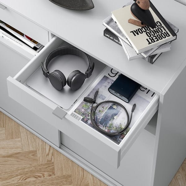 Ikea SPIKSMED - Storage combination, light grey, 195x40x79 cm