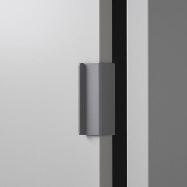 Ikea SPIKSMED - TV storage combination, light grey, 215x32x96 cm
