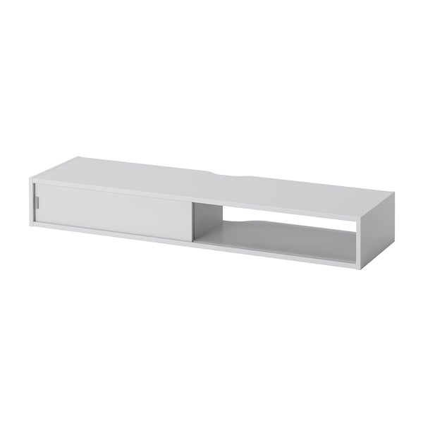 SPIKSMED media shelf, light grey, 117x32 cm