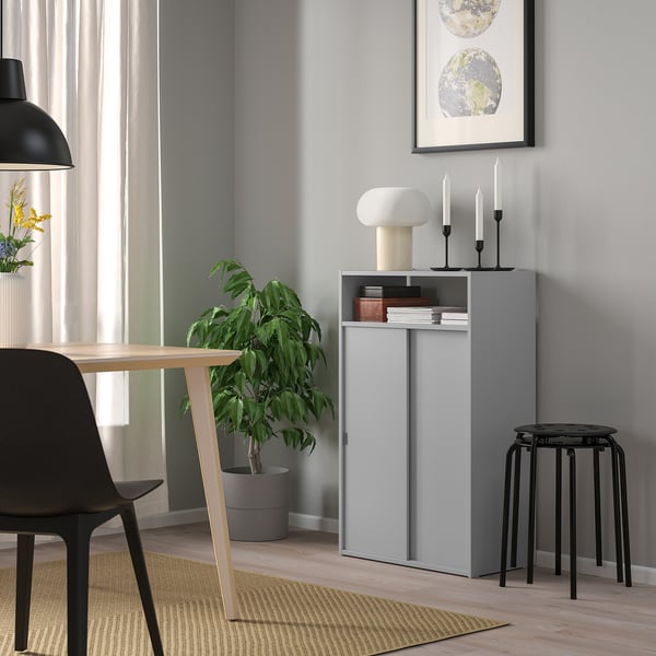 SPIKSMED cabinet, light grey, 60x96 cm