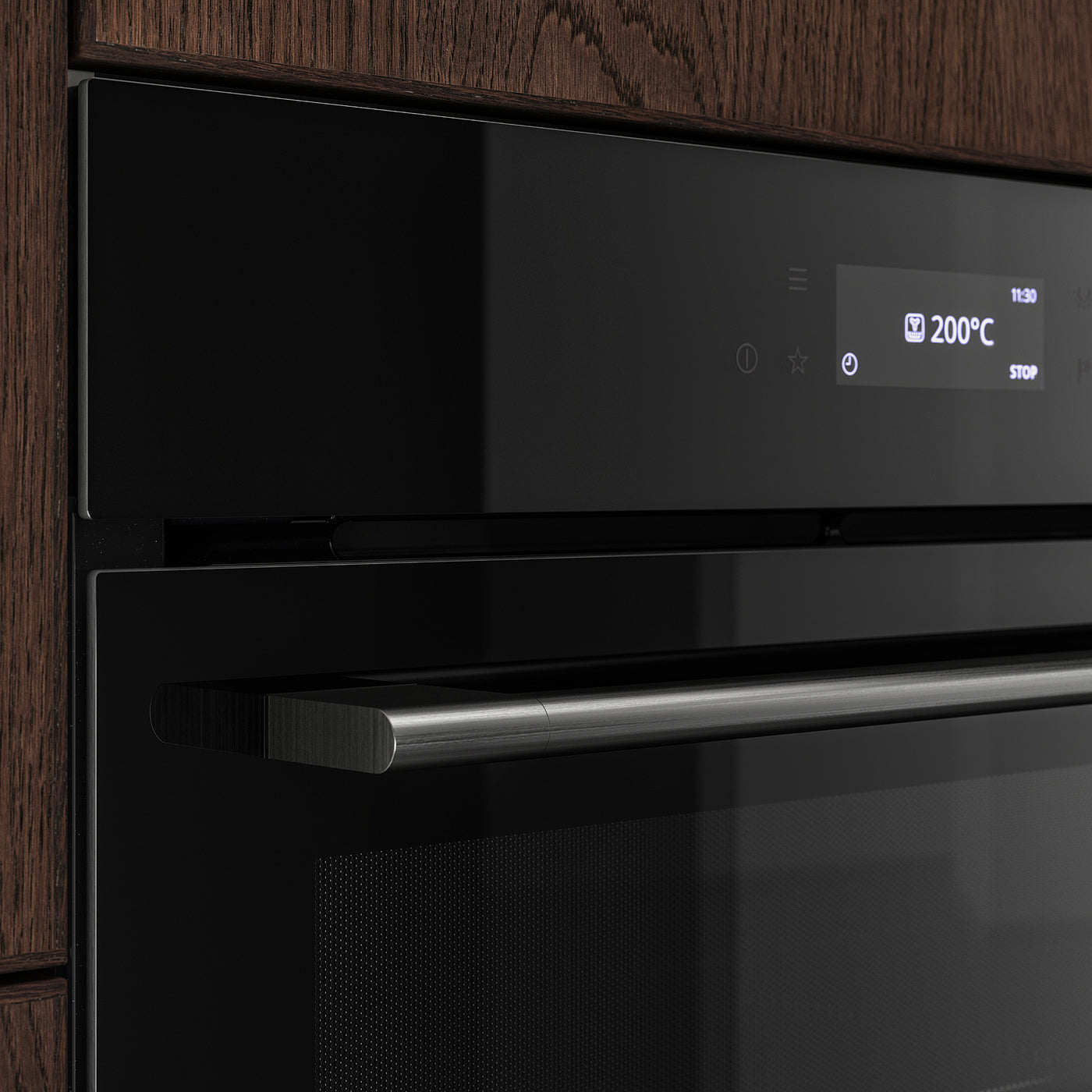 SPJUTBO true fan oven w microwave func, air fry function Grill function/black IKEA 700, 59.4x38.8x54.5 cm