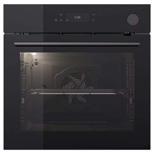 SPJUTBO true fan oven, combi steam function air fry function/black IKEA 700, 1560 mmx594 mm cm