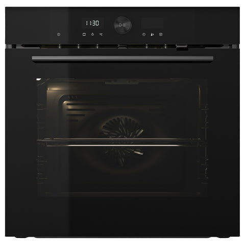 SPJUTBO true fan oven, Grill function black/IKEA 500, 100.0x59.5 cm