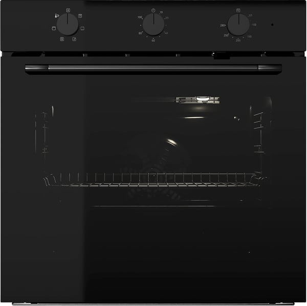 SPJUTBO fan oven, Grill function black/IKEA 300, 59.4x59.5x56.7 cm
