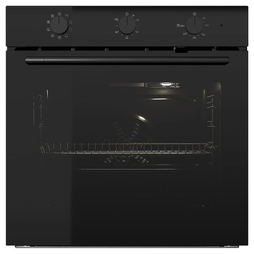 SPJUTBO fan oven, pyrolytic Grill function/black IKEA 300, 100.0x59.4 cm