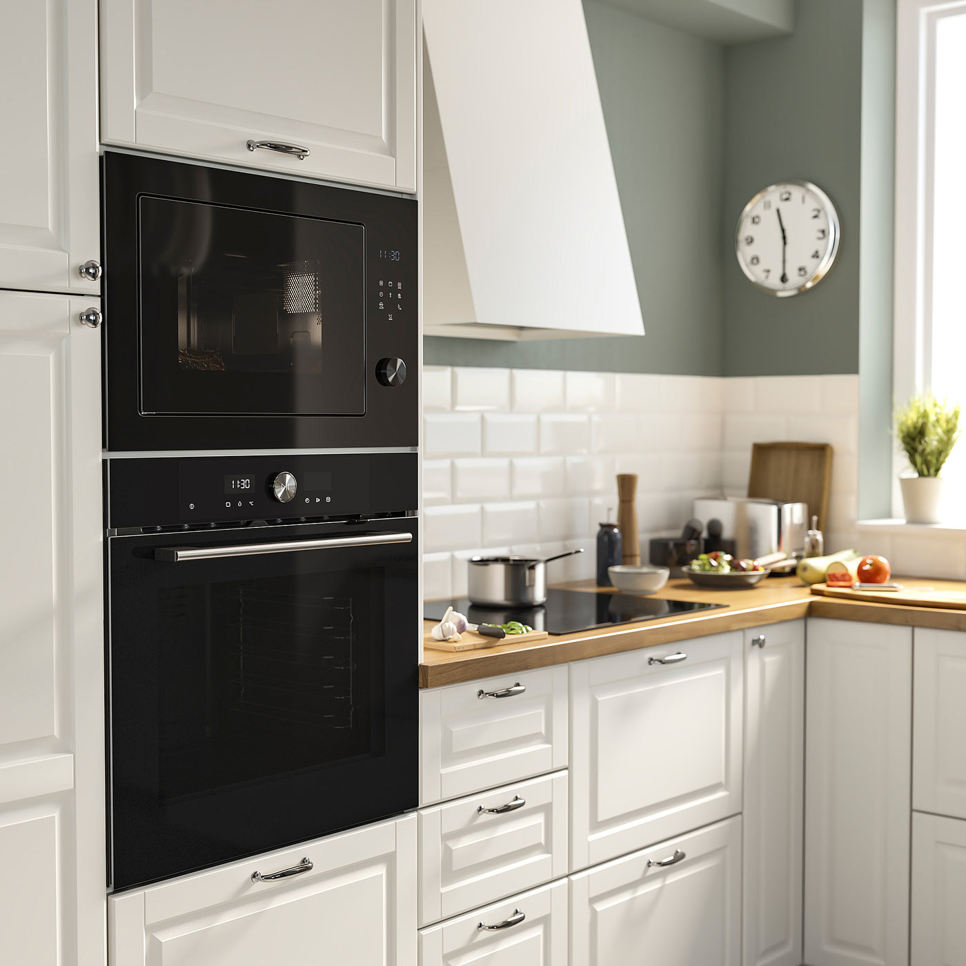 SPJUTBO built-in microwave, Grill function IKEA 500/black, 59.5x39.7x40.8 cm