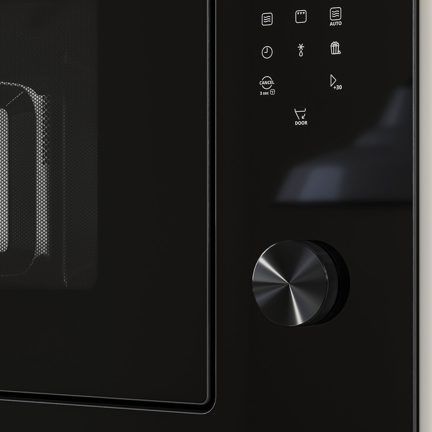 SPJUTBO built-in microwave, Grill function IKEA 500/black, 59.5x39.7x40.8 cm