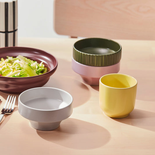 SPJUTLILJA bowl, mixed colours, 12 cm, 3 pack