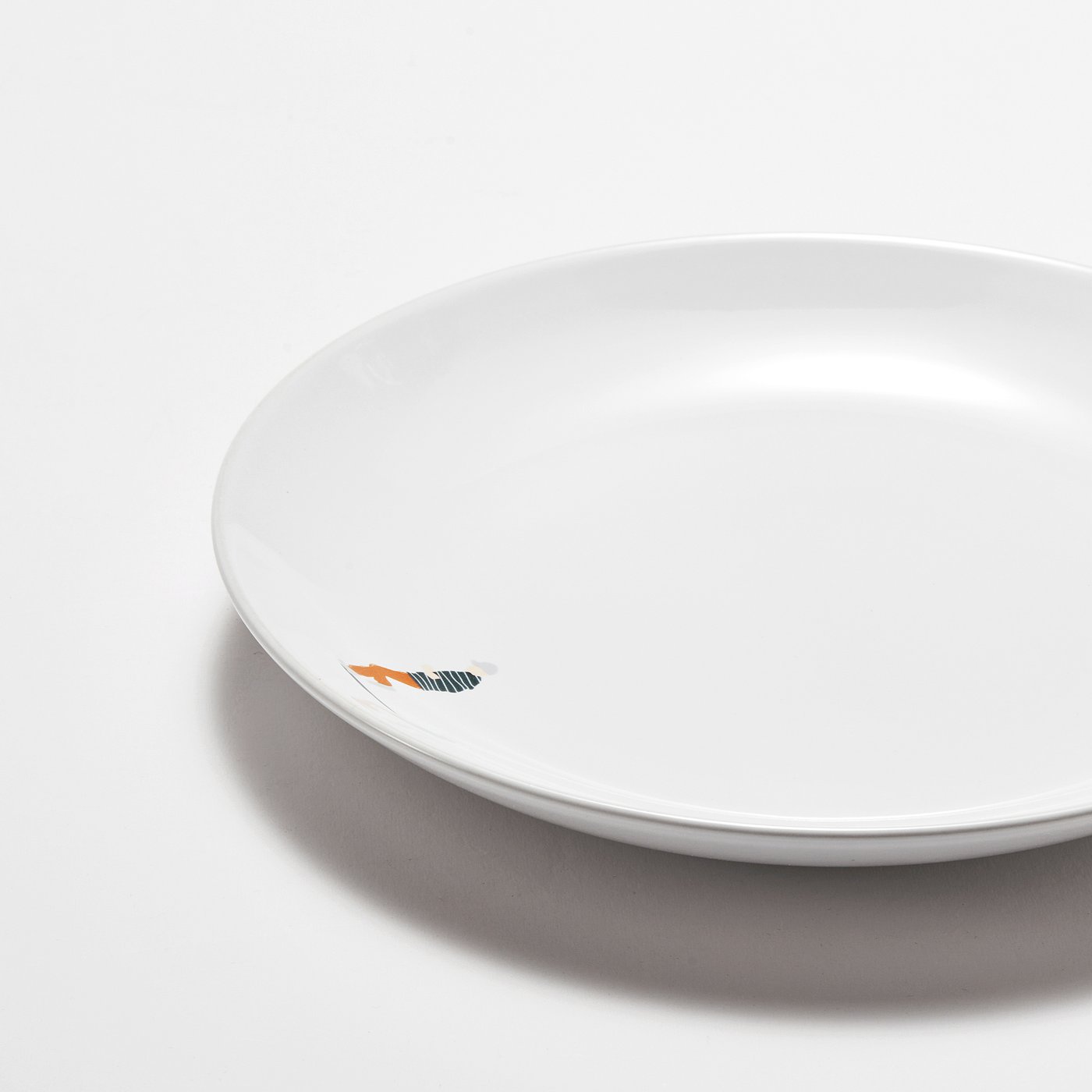 SPJUTLILJA side plate, patterned, 20 cm, 4 pack