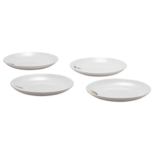 SPJUTLILJA side plate, patterned, 20 cm, 4 pack