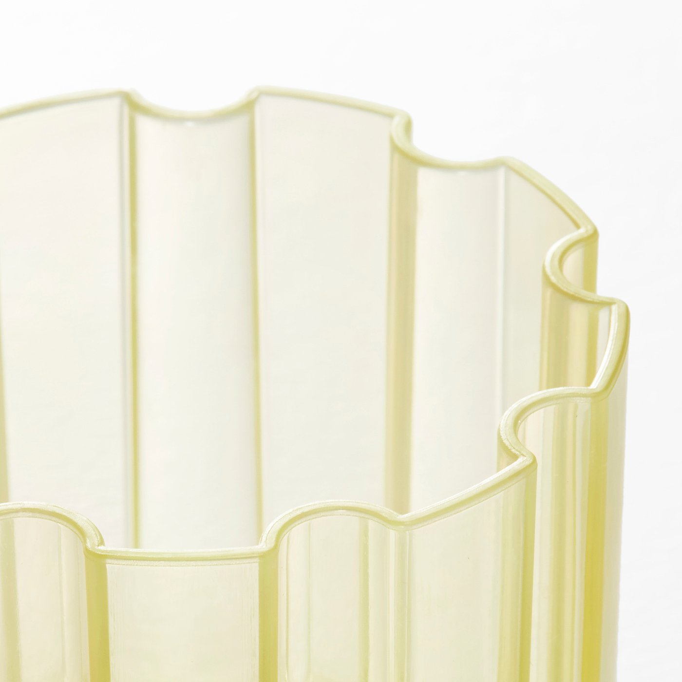 SPJUTLILJA jar with lid, set of 2, light yellow