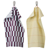 SPJUTLILJA tea towel, multicolour/patterned, 35x50 cm, 2 pack