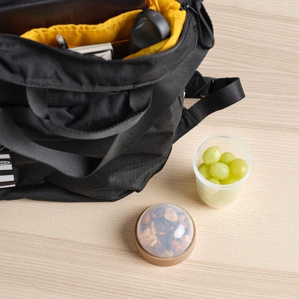 Ikea SPLITTERNY - Snack container, transparent/light grey-brown, 300 ml