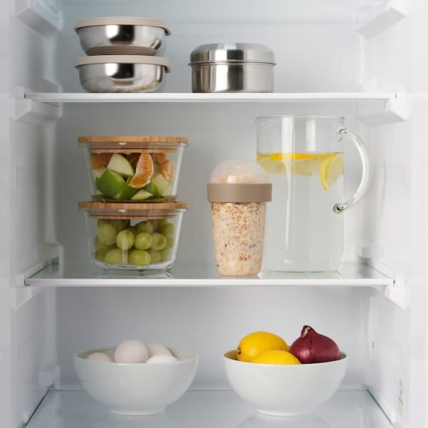 Ikea SPLITTERNY - Snack container, transparent/light grey-brown, 300 ml