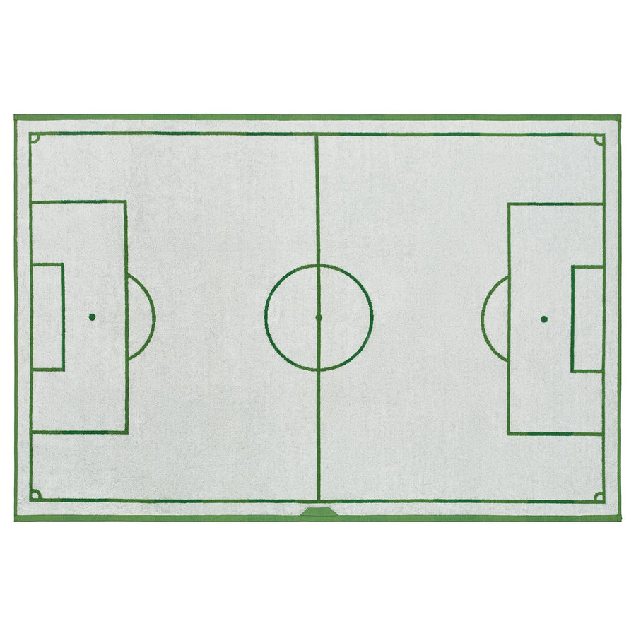 SPORTSLIG bath sheet, green/football pitch, 100x150 cm