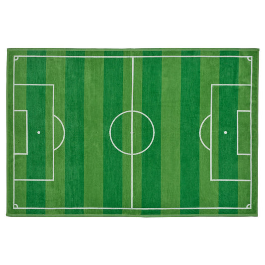 SPORTSLIG bath sheet, green/football pitch, 100x150 cm