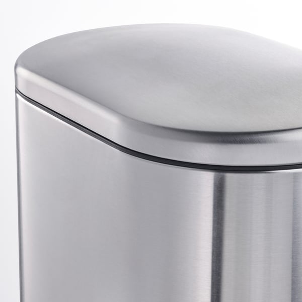 STABBEN - STABBEN Pedal bin, stainless steel, 20 l