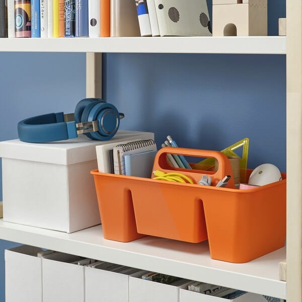 Ikea STACKSTOD - Storage rack, bright orange,32x18x16 cm