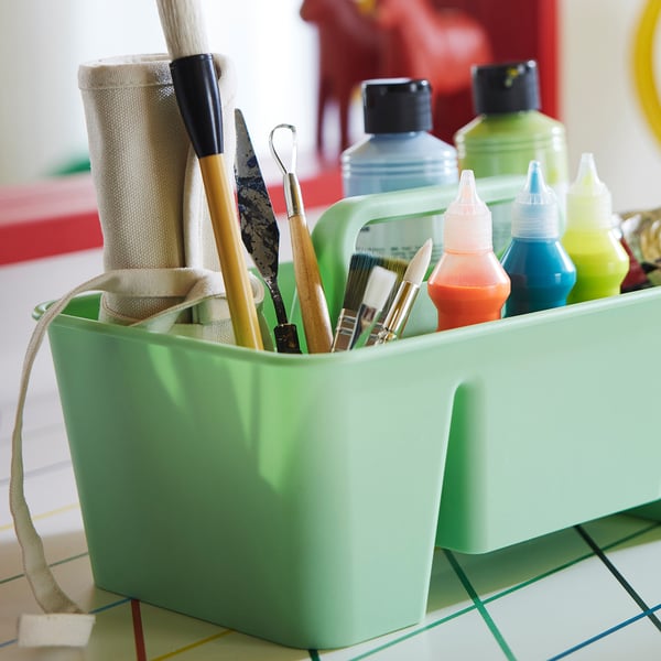 STACKSTOD - STACKSTOD Desk organiser, light green, 32x18x16 cm
