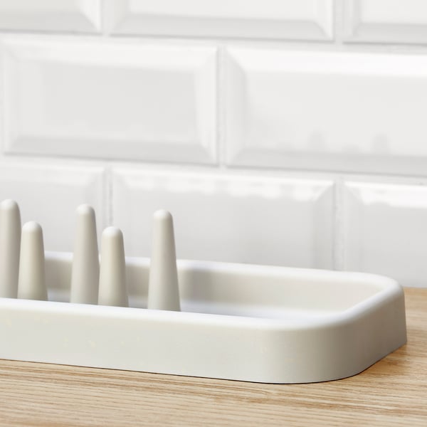 STÄMLING - STÄMLING Dish drainer, off-white, 48 cm