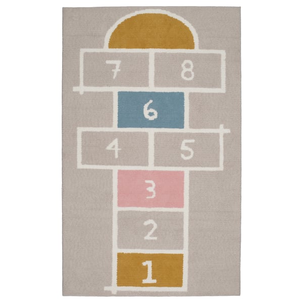 STÄPPSPARV - Carpet, beige,100x160 cm