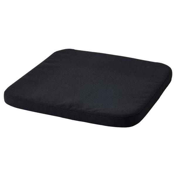 STAGGSTARR chair pad, black, 36x36x2.5 cm