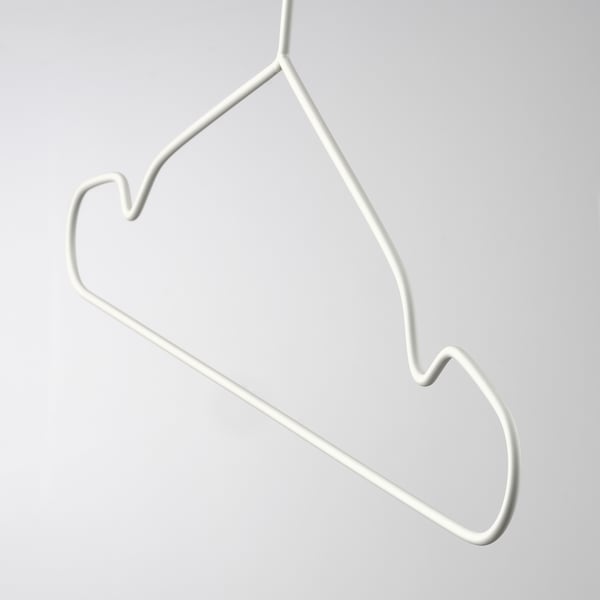 STAJLIG hanger, in/outdoor, white, 41 cm, 5 pack