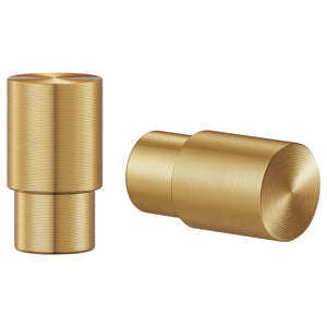 STALLKVAST knob, brass-colour, 14 mm, 2 pack