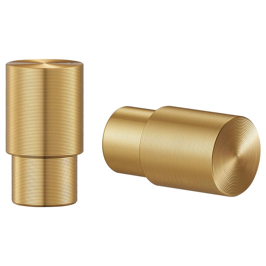 STALLKVAST knob, brass-colour, 5 mm, 2 pack
