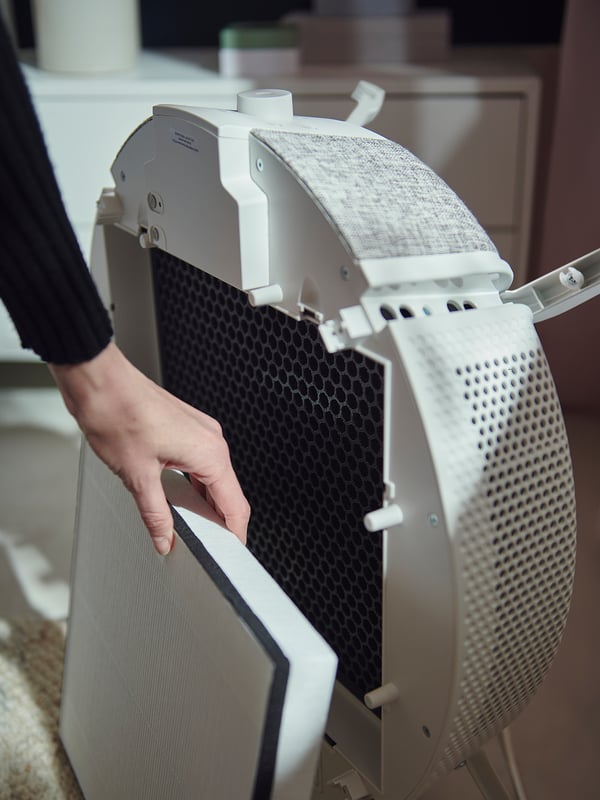 STARKVIND air purifier, white/smart, 51x53x19 cm