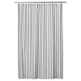 STAVBJÖRNBÄR shower curtain, black/white, 180x200 cm