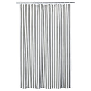 STAVBJÖRNBÄR shower curtain, black/white, 180x200 cm