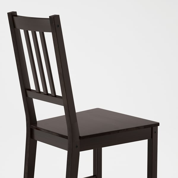 STEFAN chair, brown-black, 42x90x49 cm