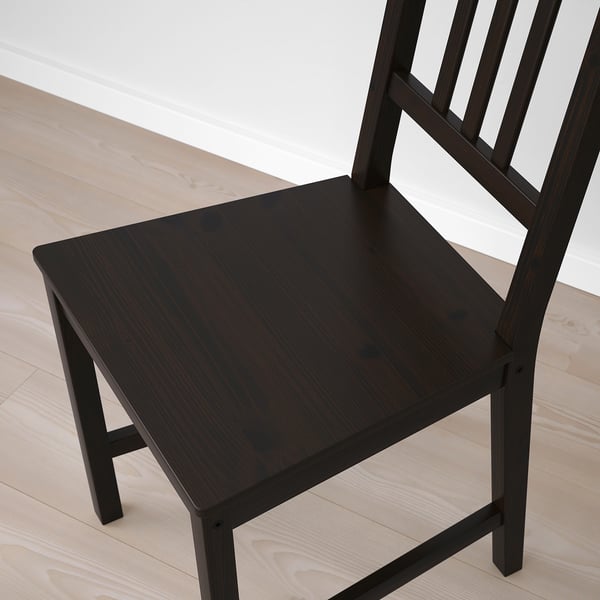 STEFAN chair, brown-black, 42x90x49 cm