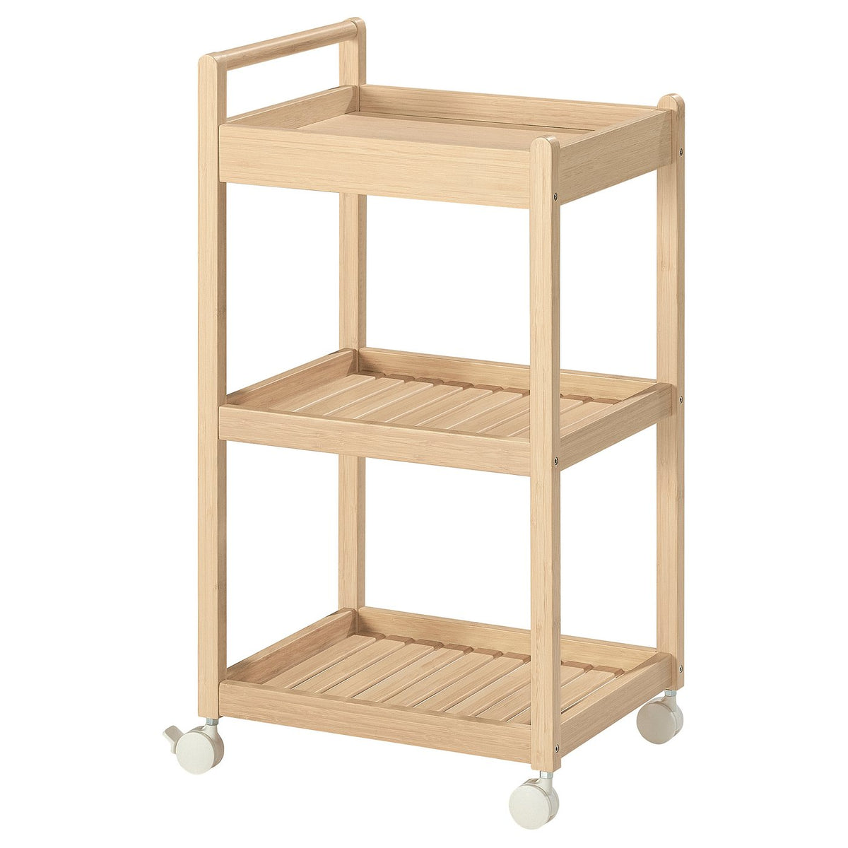 STEGESUND trolley, light bamboo, 42x33x76 cm