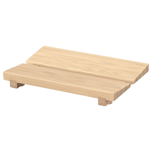 STEGESUND soap dish, light bamboo, 12x8 cm