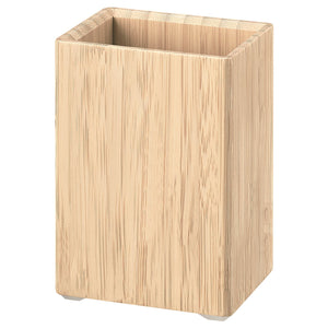 STEGESUND toothbrush holder, light bamboo, 8x6 cm