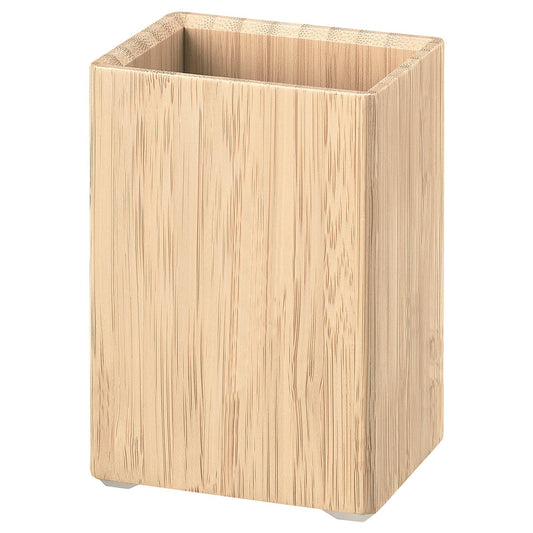 STEGESUND toothbrush holder, light bamboo, 8x6 cm