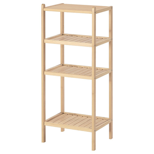 STEGESUND shelf unit, light bamboo, 36x28x87 cm