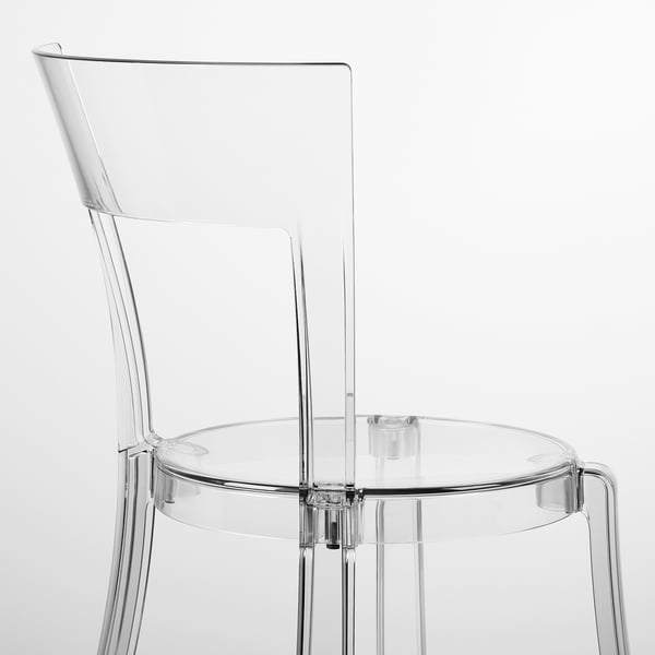 STEIN chair, transparent, 47x82x54 cm