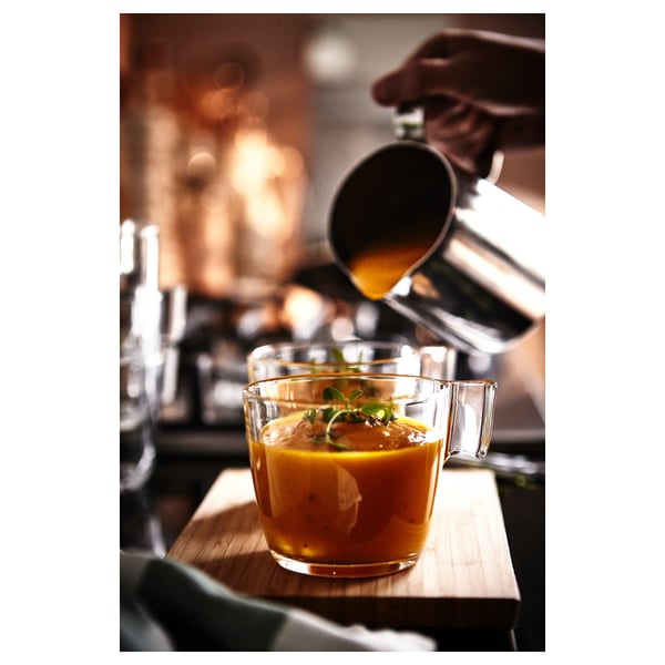 STELNA mug, clear glass, 23 cl
