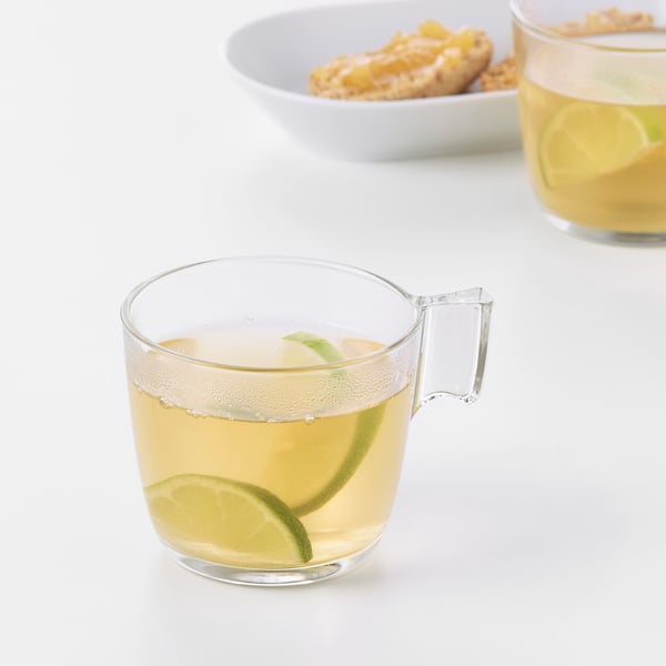 STELNA mug, clear glass, 23 cl