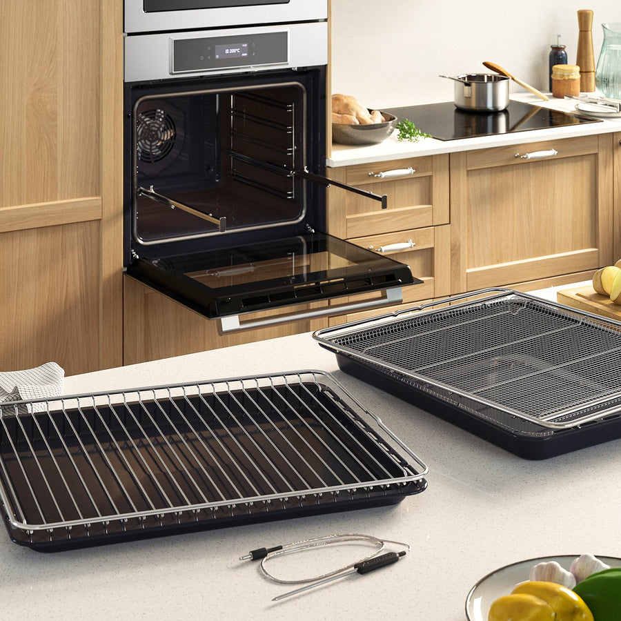 STENABY true fan oven, air fry function pyrolytic/stainless steel colour IKEA 700, 1560 mmx594 mm cm