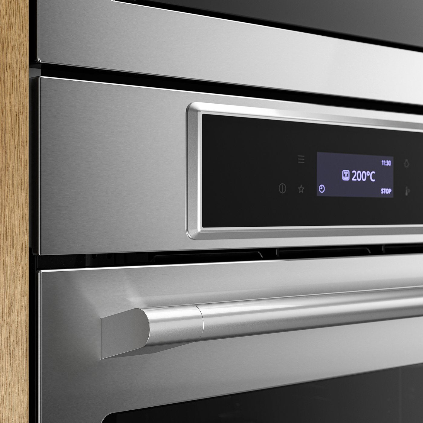 STENABY true fan oven, air fry function pyrolytic/stainless steel colour IKEA 700, 594 mmx589 mmx569 mm cm