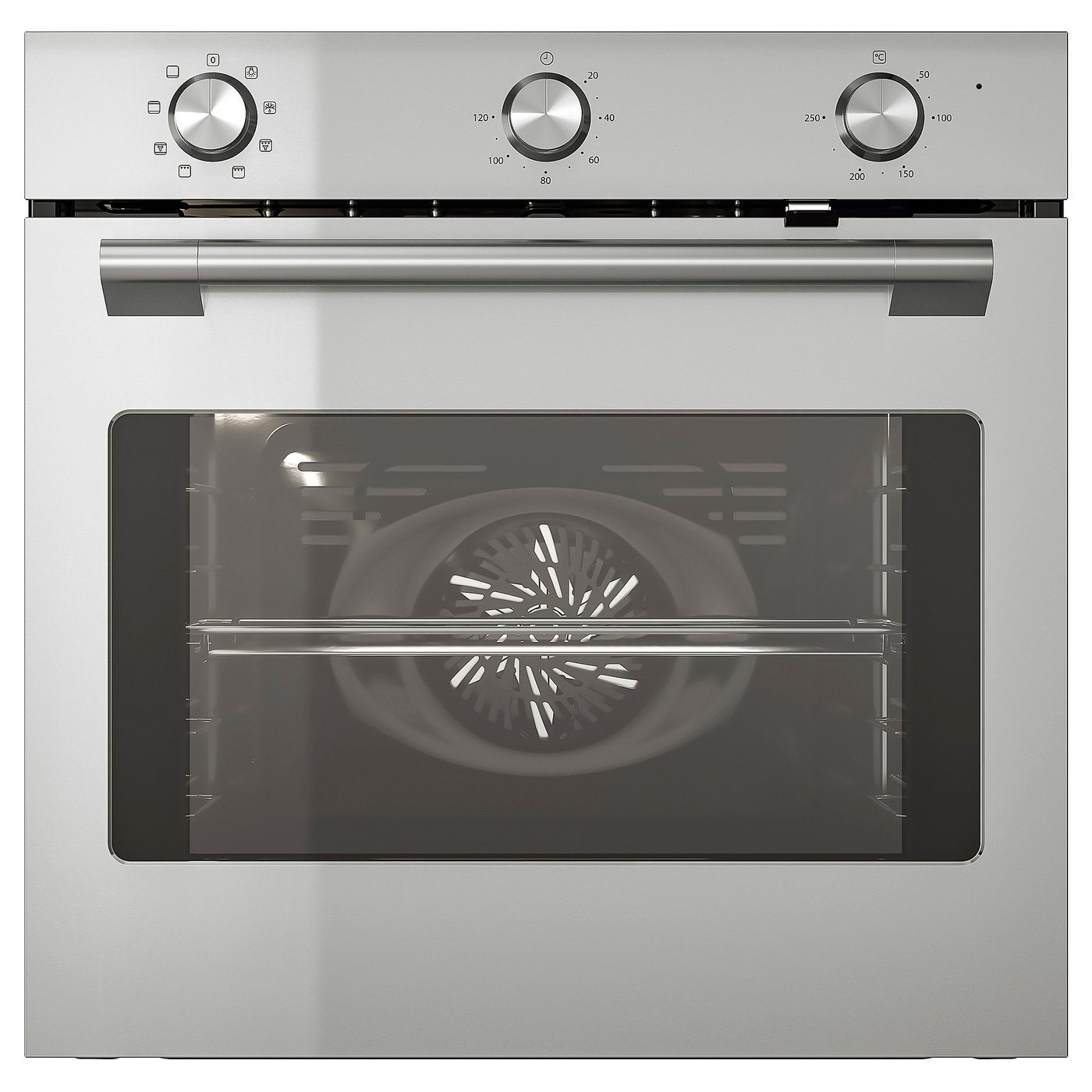 STENABY fan oven, Grill function stainless steel colour/IKEA 300, 100.0x59.5 cm