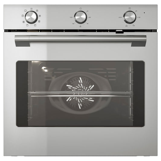 STENABY fan oven, Grill function stainless steel colour/IKEA 300, 100.0x59.5 cm