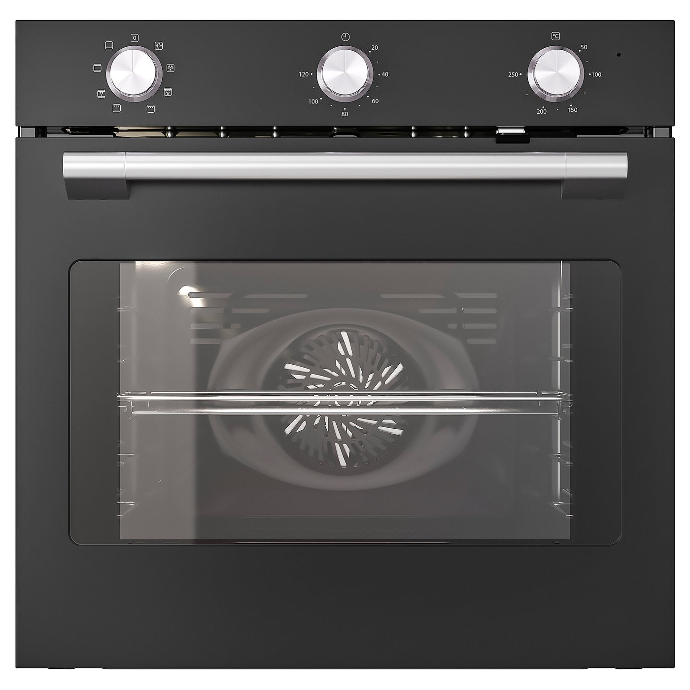 STENABY fan oven, Grill function black/IKEA 300, 59.5x59.0x54.6 cm